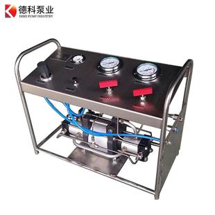 德科气增压泵空气流量检测机驱动缸不锈钢材质耐腐蚀气体密闭检测