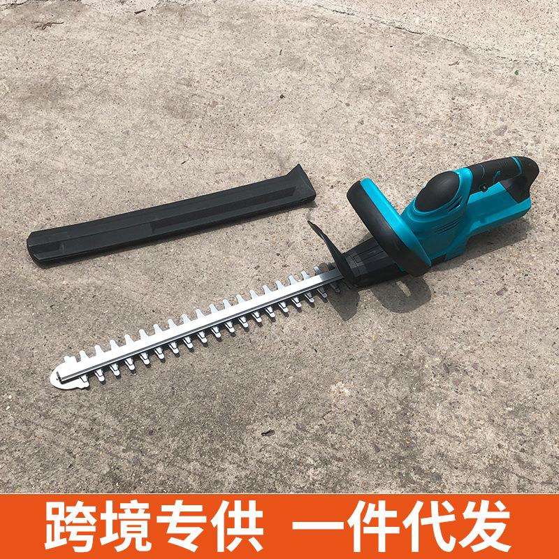 跨境电动绿篱修剪机便携式锂电多功能家用绿篱机户外绿化双刃
