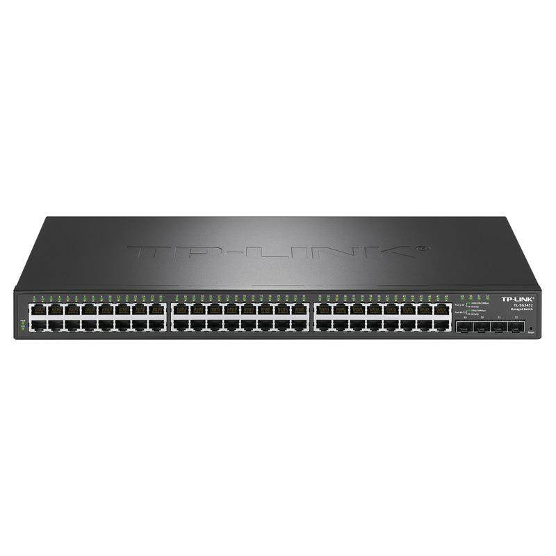 TP-LINK TL-SG3452 48口全千兆二层网管交换机4个千兆SFP光口企业