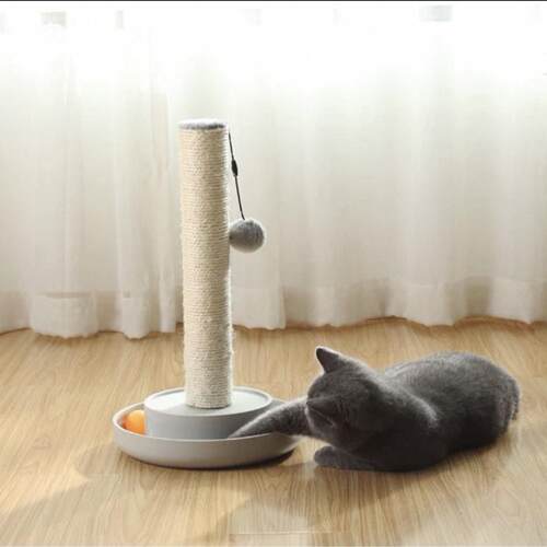SmartCat猫抓板磨爪耐磨不掉屑剑麻猫爪板立式猫柱逗猫棒自嗨解闷