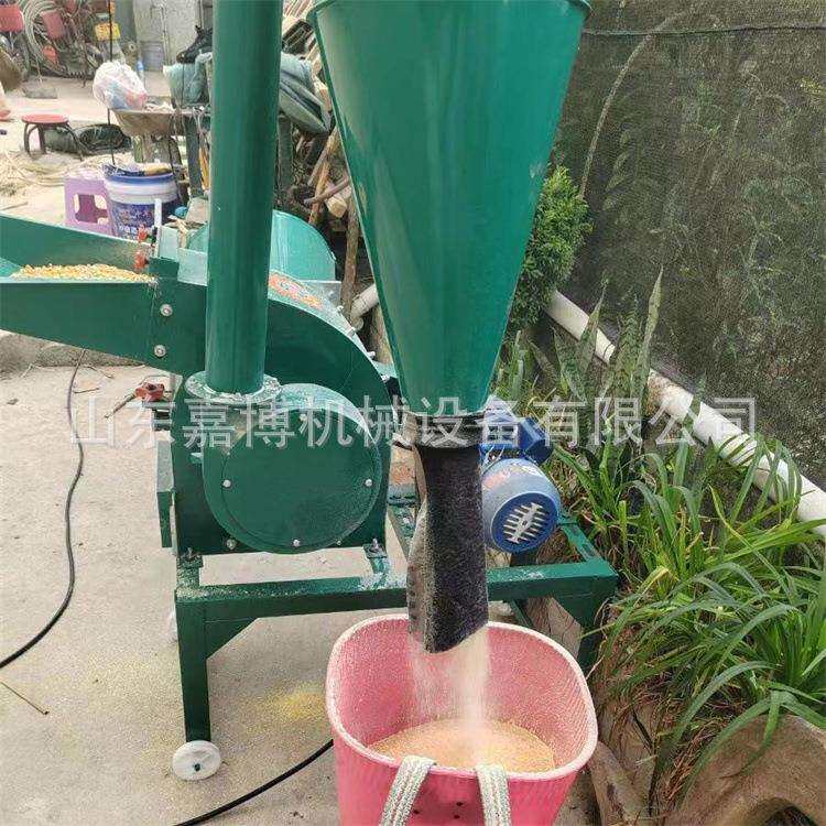 340型玉米粒锤片式粉碎机 椰子壳粉碎机 泥炭土粗破碎沙克龙除尘