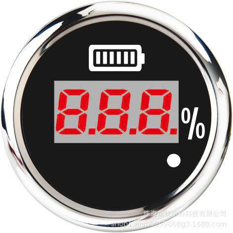 跨境热销52mm电车数显电量表加装游艇船只加装数显电量表厂家