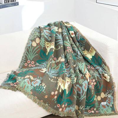 纯棉纱布沙毯纱布毯子毛巾被纯0棉ATN全发棉午睡休闲15毯0X20cm