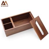 能厂家胡桃木巾盒多功桌纸面木质实木AM ZJH00榫车载车载便卯携