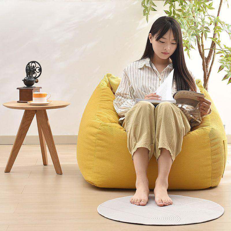 懒人沙发单人红豆袋卧室客厅户阳台椅子小型SWR房榻榻米网休闲躺