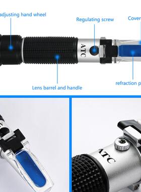 手持式折射仪010糖0100盐1.00-1.0--70S.G比重糖度计THE01528盐度