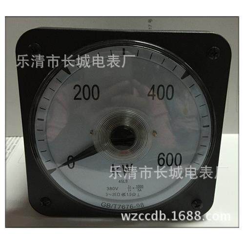 长城电表厂 45L8 600KW 1000/5 380V 有功功率表 广角度船用表