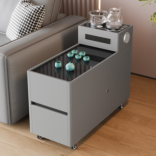 岩板茶几茶桌可移动茶台茶水柜小户型客厅家用阳台泡茶一体小桌子