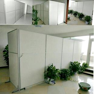 公室动屏风断车间移工办厂板式活动隔墙汽车城4隔s店HS061006折叠