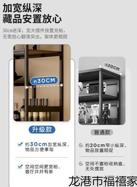 铁艺置物架靠墙客厅铁艺博架展示柜商酒APS新款家古用用柜子储物