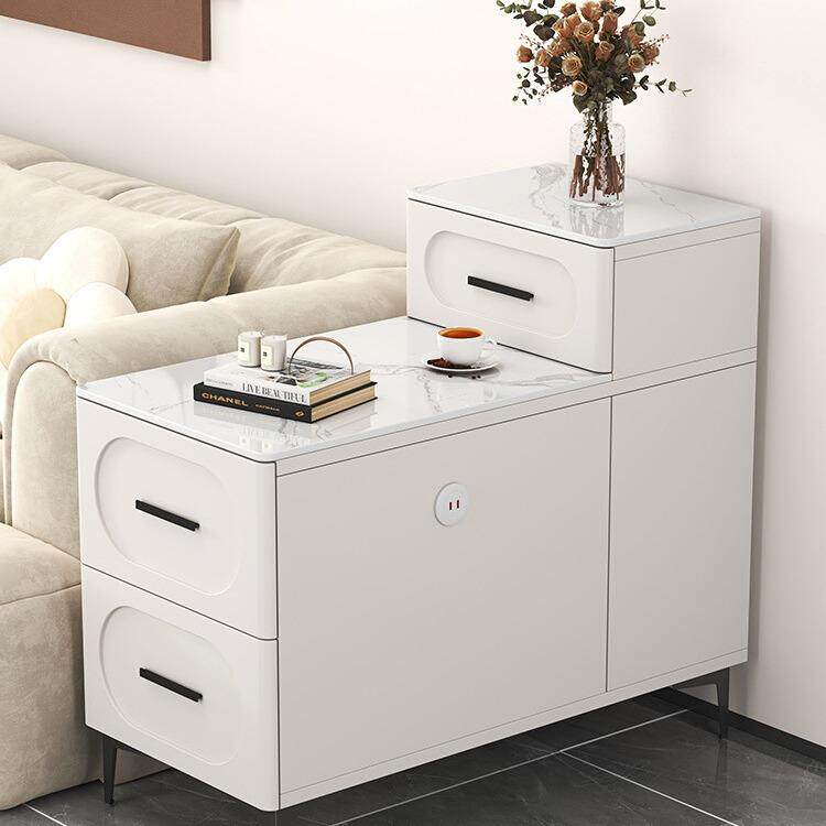 沙发边几边柜侧边柜客厅茶水柜家用茶台轻奢高级感岩板茶几小桌子