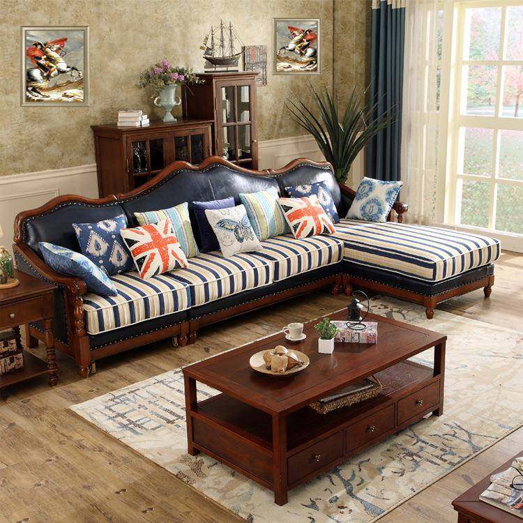 美式乡村沙发皮布沙发组合全实木欧式转角小户型简约7字型客厅家,工业油品/胶粘/化学/实验室用品,其他实验室设备,淘宝优惠券,粉丝福利购,淘宝优惠卷