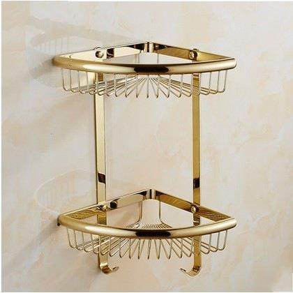 全铜网篮金色浴室置物架浴室挂件洗手间三角架卫生间三角蓝,农用物资,其他肥料,淘宝优惠券,粉丝福利购,淘宝优惠卷