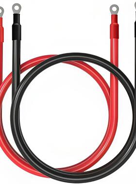 0AWG3英尺(约91.4厘米)高安培纯铜电池电缆,带5/16英寸(