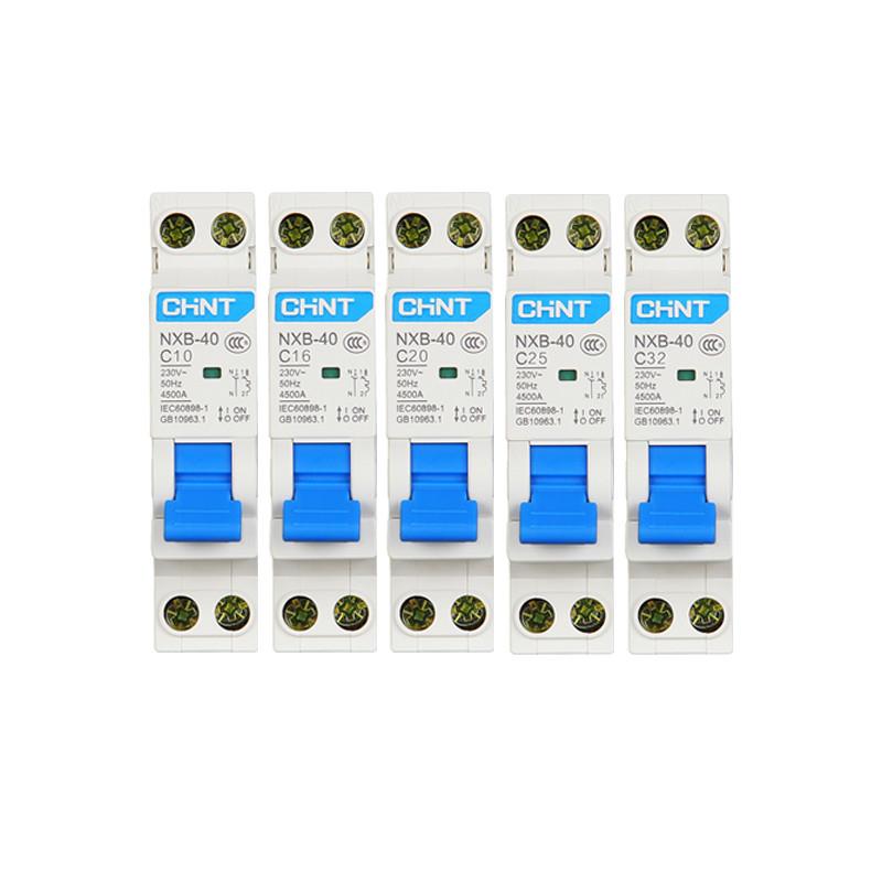 正泰NXB-40 1P+N双进双出 家用气空气开关 小型断路器DZ267升级版