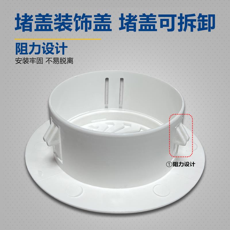 空调孔眼装饰密封管道堵塞堵头墙上水管管子封口神器美化遮盖盖板