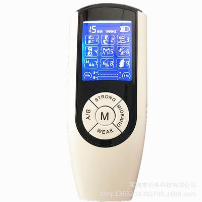 外贸New可分别控制力度的双输出中低频可充电款数码按摩器