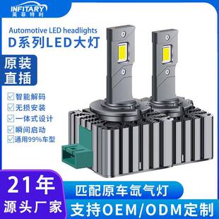 双铜管汽车led大灯直插式D2Sled灯泡D4Sled汽车灯改装led汽车大灯
