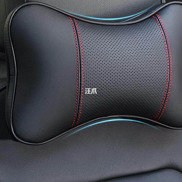 真皮车用头枕车内枕头车载一对睡护颈座椅靠垫用品腰汽车靠枕枕枕