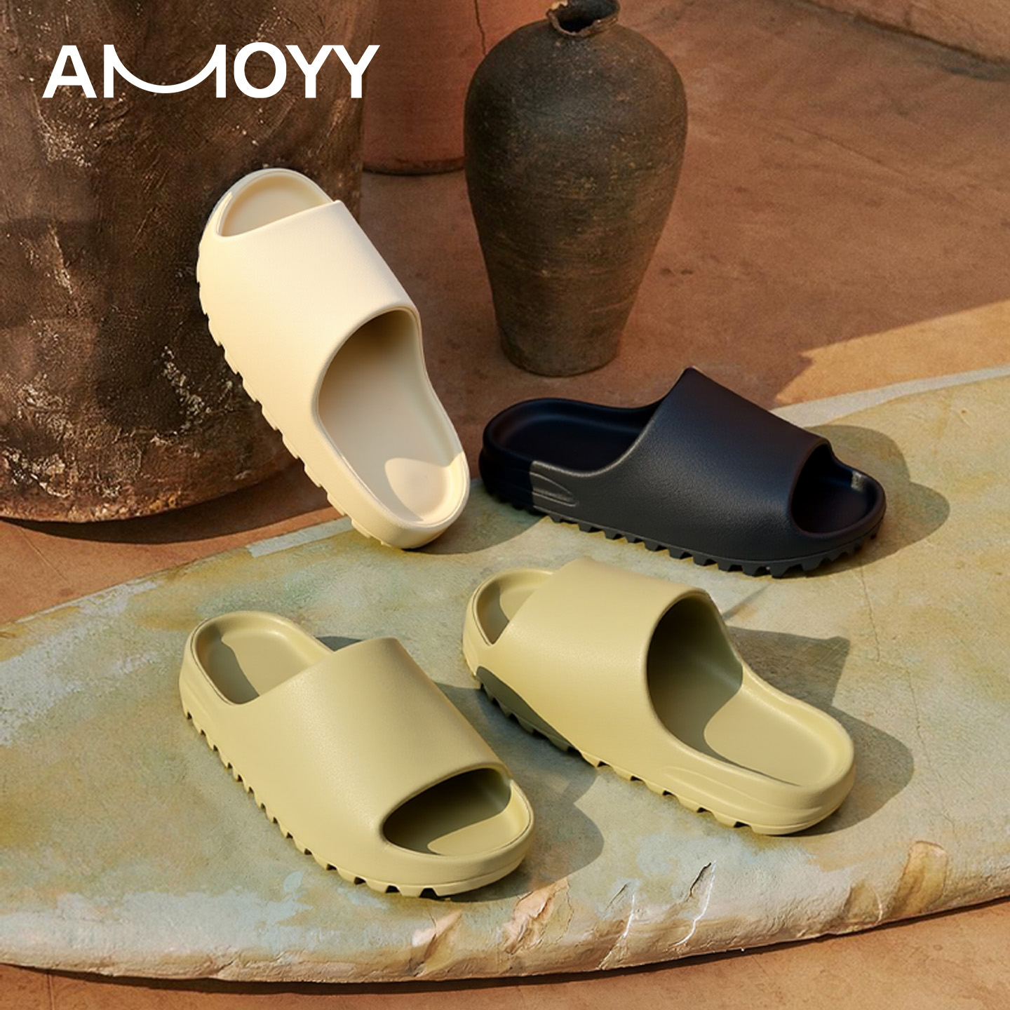 一字拖厚底静音可户外穿拖鞋男女