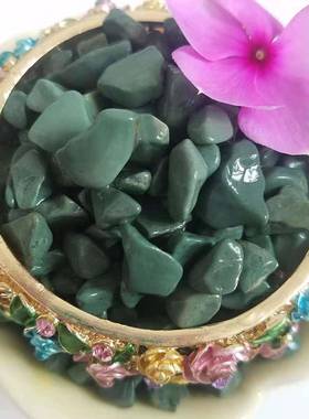 绿色石子供应海蓝水洗石洗米石海洋绿卵石水磨石透水胶粘石子