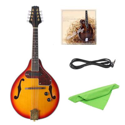 西洋藏族乐器曼陀铃日落色云杉电声曼陀林EQ曼陀铃琴八弦曼德琳