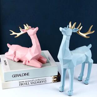 轻奢高档创意鹿摆件客厅玄关电视柜酒柜网红现代简约家居软装饰品