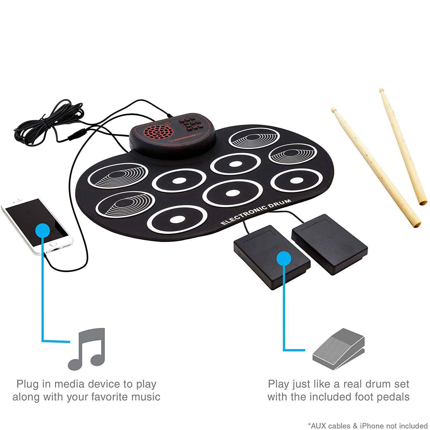 架子鼓成人初学入门便携式儿童电子鼓打击乐器学鼓,纺织面料/辅料/配套,纺织机械配件,淘宝优惠券,粉丝福利购,淘宝优惠卷
