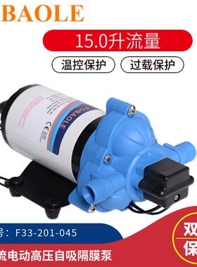 15.0升工厂热销115V交流隔膜泵230V船用车载电瓶自吸泵游艇泵
