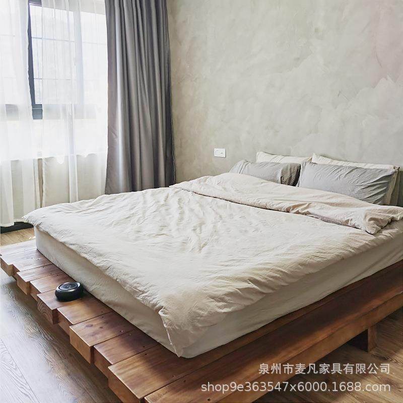 日式榻榻米实木矮床民宿主卧地台简约原木拼接落地床1.8米双人床,机械设备,其他机械设备,淘宝优惠券,粉丝福利购,淘宝优惠卷