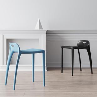 9W熟胶塑料矮靠背学生书桌椅子朔料凳子家用坐高40cm厘米公分高加