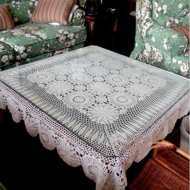 手工钩针钩花正方形茶几装饰盖布美式乡村纯棉镂空编织桌布台布,工业油品/胶粘/化学/实验室用品,其他实验室设备,淘宝优惠券,粉丝福利购,淘宝优惠卷