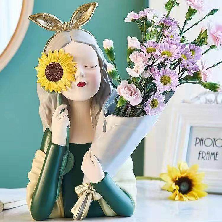 北欧少女心创意客厅卡通摆件朋友情侣开业乔迁捧花艺术,工业油品/胶粘/化学/实验室用品,其他实验室设备,淘宝优惠券,粉丝福利购,淘宝优惠卷