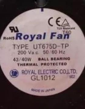 现货ROYALFANTYPEUT675D-TP200VAC43/40W172*150*55质保2年