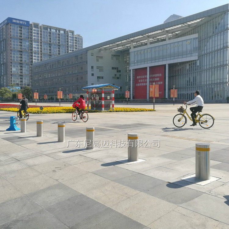 304不锈钢全自动升降柱路障升降地桩学校景区遥控止车路桩防撞柱