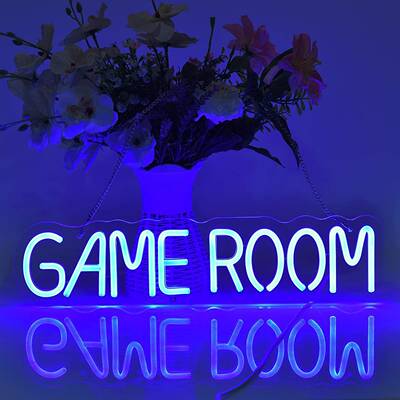 GAMEROOM霓虹灯发光字家庭娱乐游戏室招牌亚克力义乌外贸灯