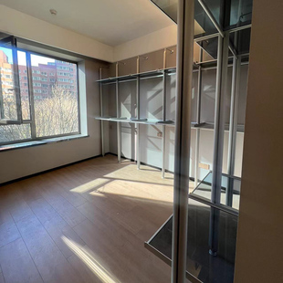 铝合金金属立柱衣柜玻璃层板衣帽间定制衣柜极简轻奢步入式现代