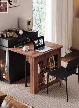 小户型多功能迷你饭家用折桌叠导台岛台台餐桌一体伸缩岛餐SVI可