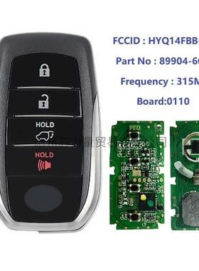 适用20-21款丰田陆地巡洋舰智能汽车钥匙89904-60X40HYQ14FBB