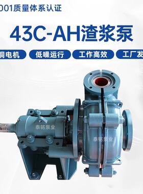 43C-AH(R)单级单吸渣浆离心泵矿用耐磨多级串联渣浆泵