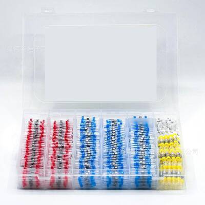 800pcs预绝缘端子焊锡环焊接密封线防水热缩对接连接器套装