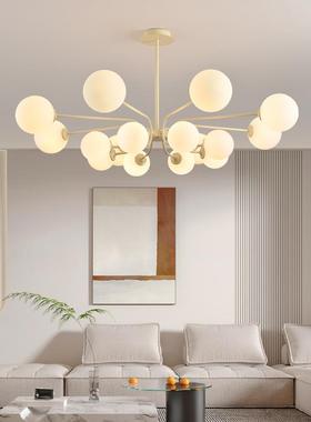 客厅吊灯现代简约大气客厅灯奶油风魔豆餐厅卧室灯具客厅主灯Z125