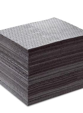 谋福灰色通用吸附棉工业吸油棉吸油垫吸液棉100片/箱