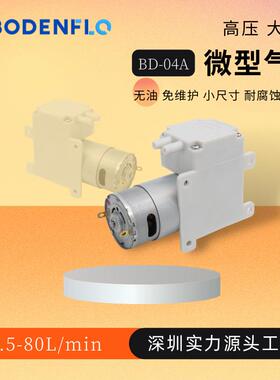 BD-04A微型空气压缩泵充气打气12V24V小型555碳刷气动隔膜泵微型