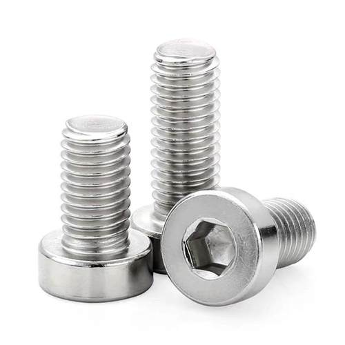 M2M2.5不锈钢304圆柱薄头内六角机丝GB7984螺钉矮脑内六槽机钉