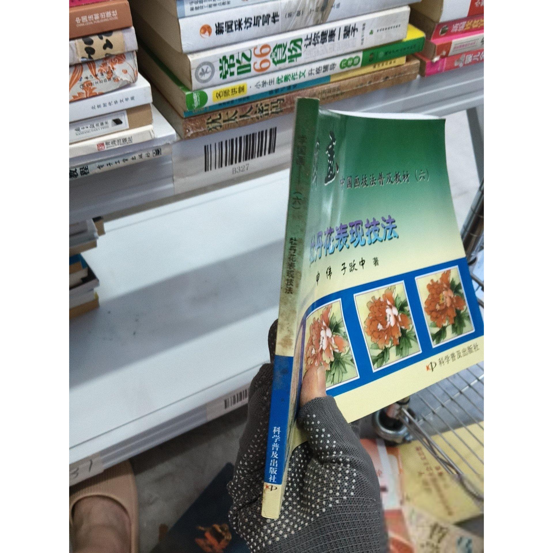 正版二手实拍中国画技法普及教材 六 学国画 牡丹花表现技法申伟、于跃中  著9787110045855科学普及出版社