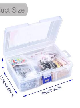 1400PCS1500PCS6-7种元器盒元件包套件包发光二三极管瓷片