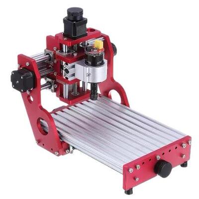红色CNC1419标配版全金属小型桌面金属雕刻机数控雕刻机