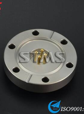 4芯30A真空电极法兰CF超高真空电极天鹭莱STMS电真空连接器