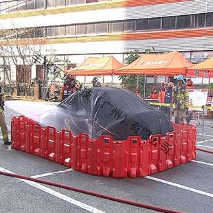 FFC新能XST源汽车灭围挡围堰消防灭火专O用带提火手款挡水队板